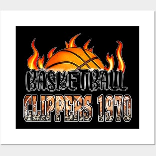 Classic Basketball Design Clippers Personalized Proud Name Posters and Art